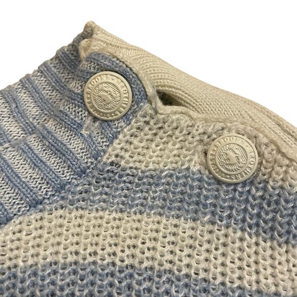 Brooks Brothers 346 Linen-Cotton Striped Boatneck Sweater M | Nautical Resort - Picture 3 of 6